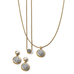 Ferrara Two Tone Luce Mini Pendant Necklace