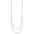 Meridian Petite Two Tone Double Necklace