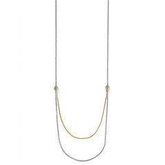 Meridian Petite Two Tone Double Necklace