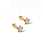 Screwback Stud Earrings - Lyla Multi
