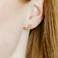 Screwback Stud Earrings - Tulip Pink