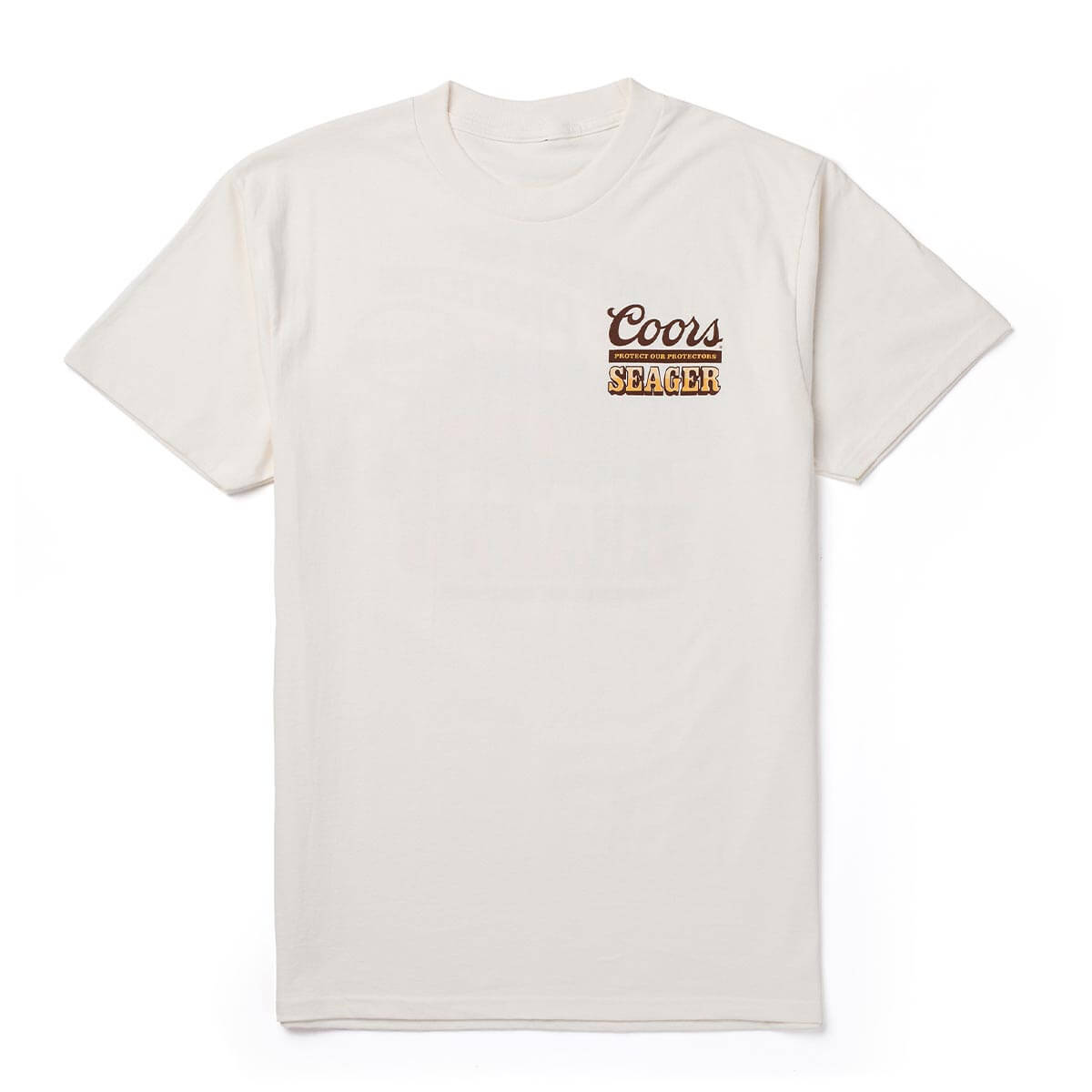 Seager x Coors Brush Truck Tee in Vintage White — front view
