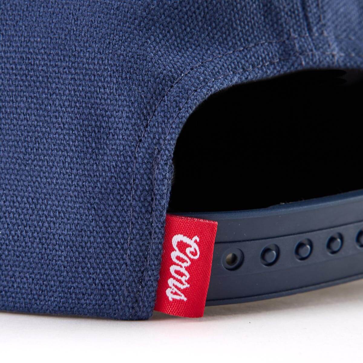 Seager x Coors Eagle Snapback in Navy — closure detail