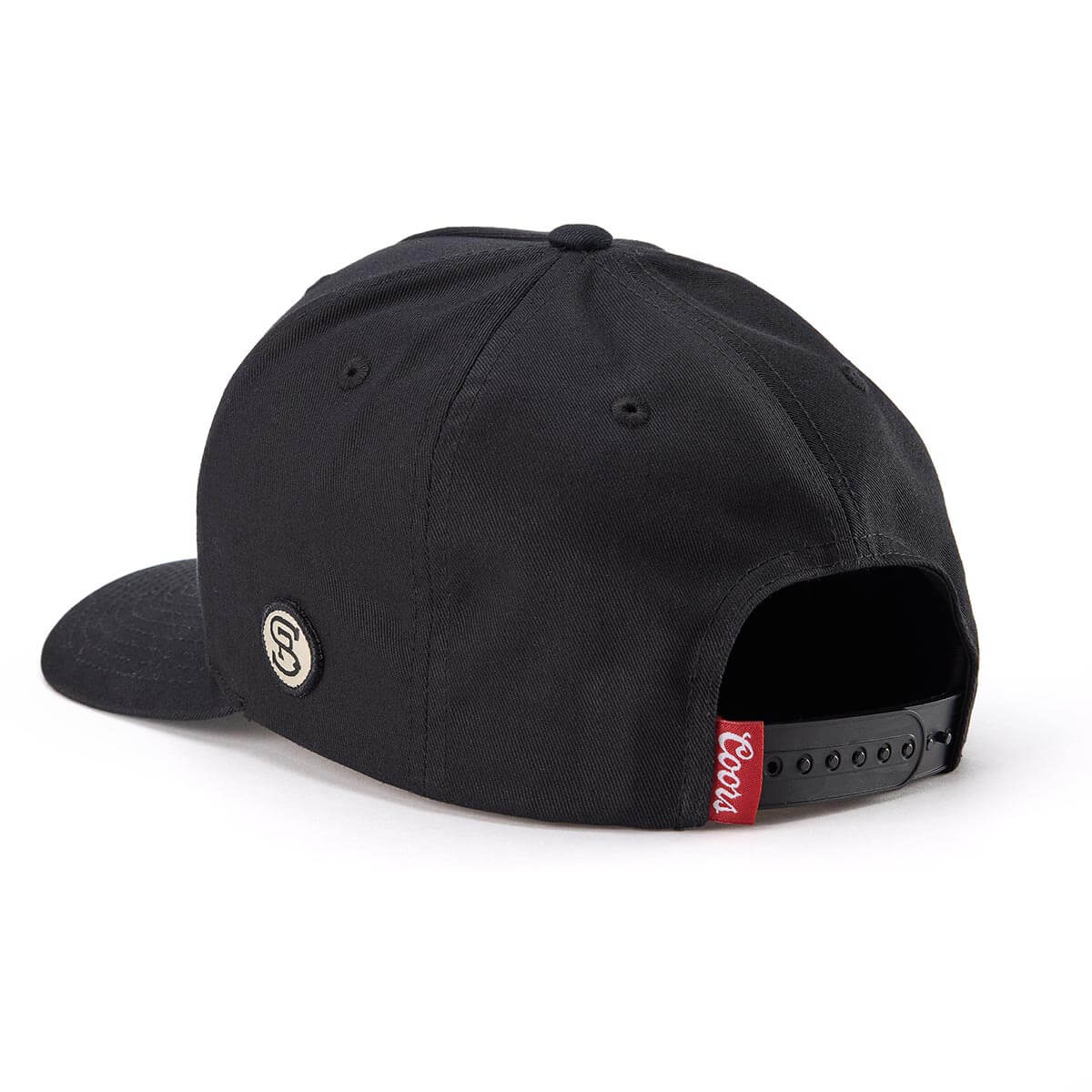 Seager x Coors Fire Dog Snapback in Black — back view
