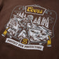 Seager x Coors Forest Line Hood in Brown — back graphic detail