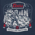 Seager x Coors Forest Line Tee in Navy — back graphic detail