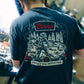 Seager x Coors Forest Line Tee in Navy — lifestyle close-up