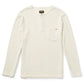 Sawpit Henley Long Sleeve Thermal - Vintage White