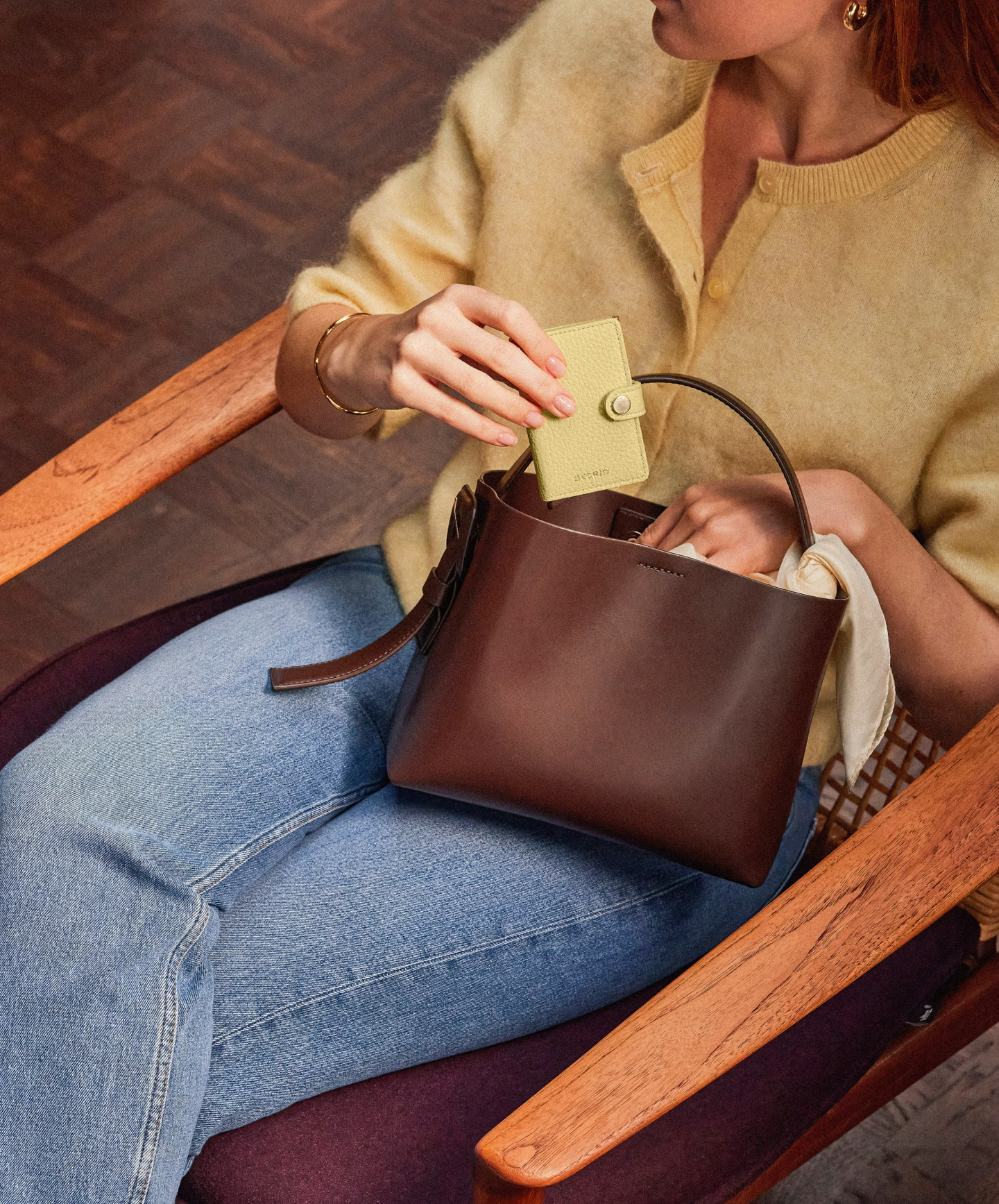 Miniwallet Pebble - Butter Yellow