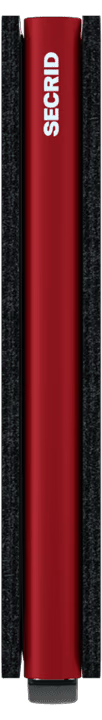 Slimwallet Matte - Black & Red
