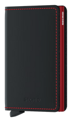 Slimwallet Matte - Black & Red