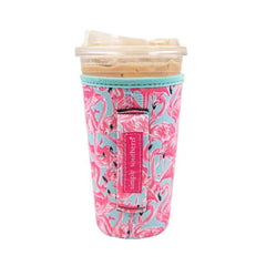 Simply Southern Cold Drink Sleeve - Flamingo