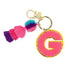Simply Southern Varsity Keychain Pink Initial - G