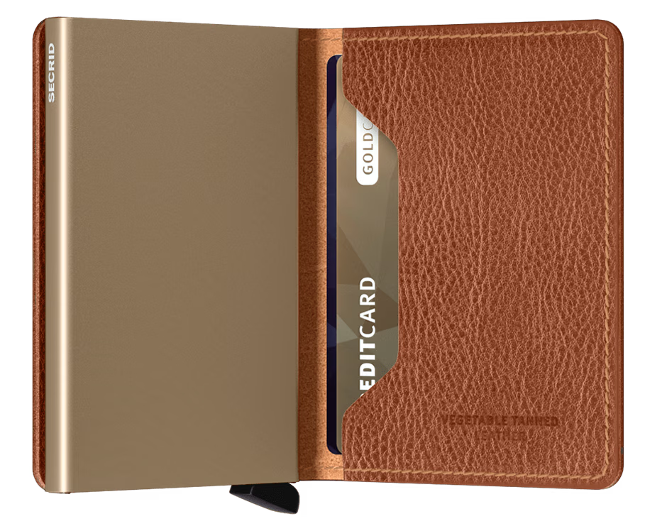 Slimwallet Veg - Caramello-Sand
