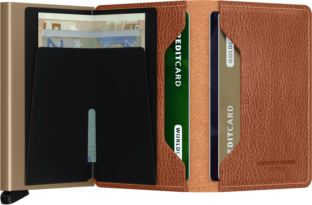 Slimwallet Veg - Caramello-Sand