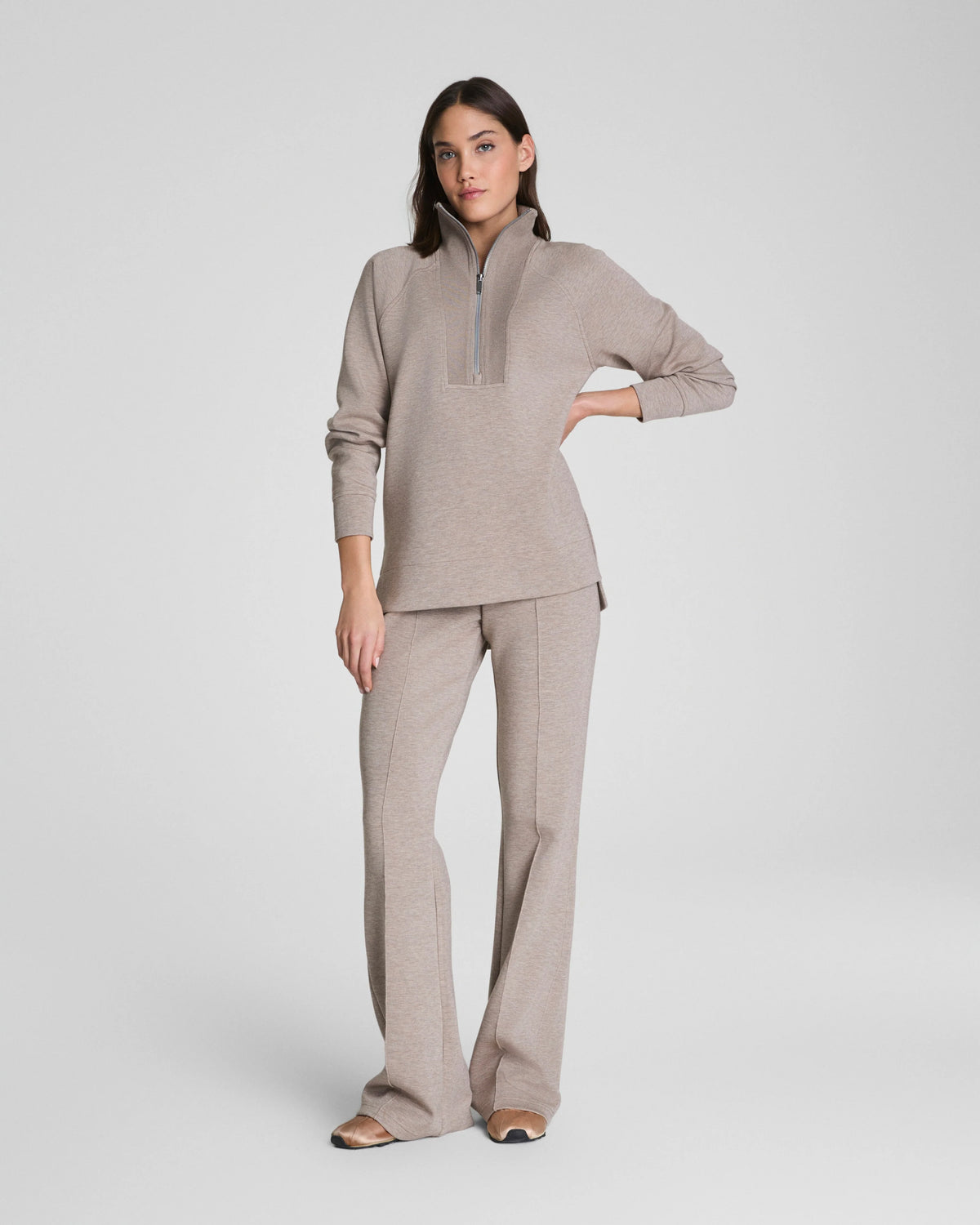 Brushed Airessentials Half Zip Tunic