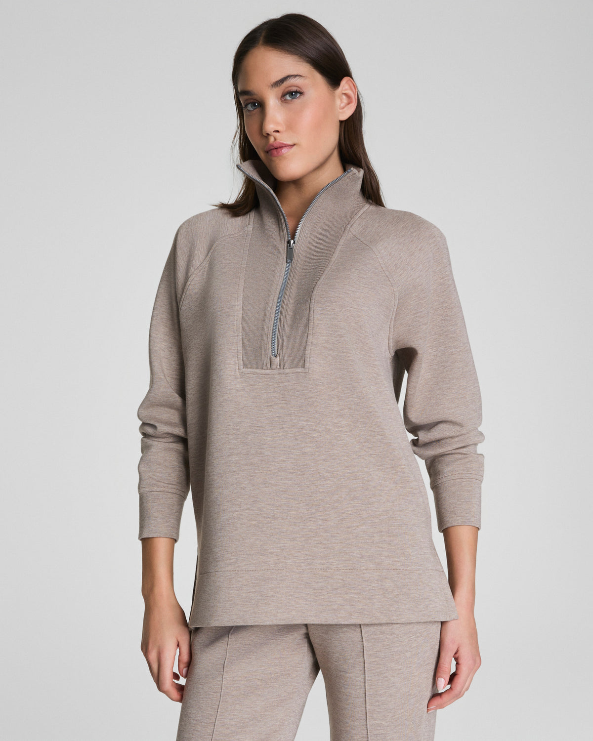 Brushed Airessentials Half Zip Tunic
