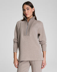 Brushed Airessentials Half Zip Tunic