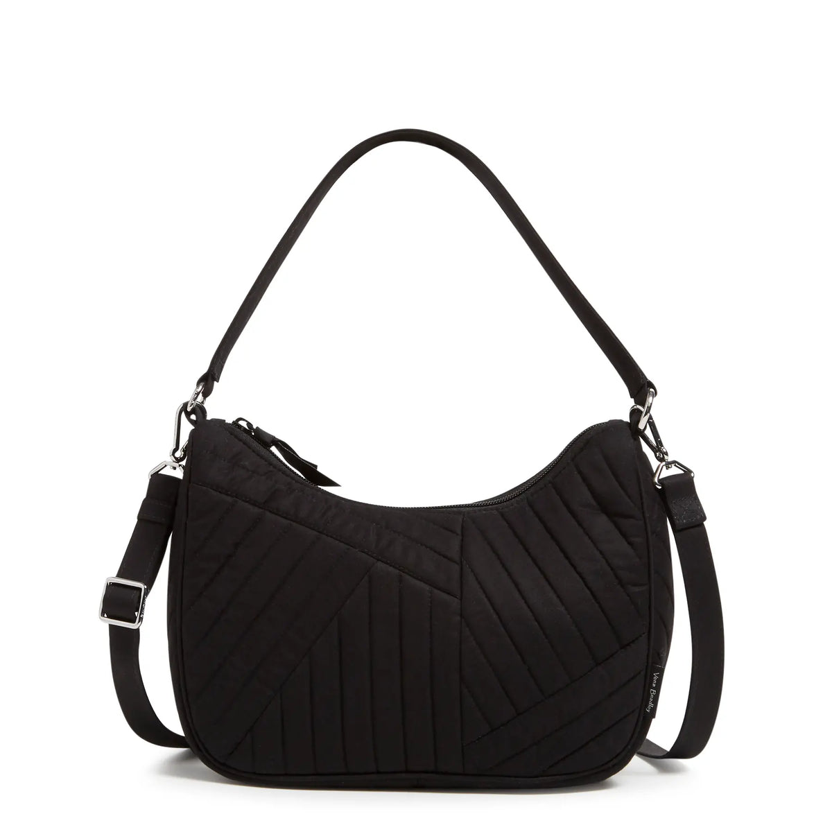 Frannie Crescent Crossbody Halo Quil Black