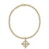 Classic Gold 2.5mm Bead Bracelet - Classic Beaded Signature Cross Encompass Gold Charm