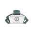 TELETIES Storm Blue Clip Tiny Front View