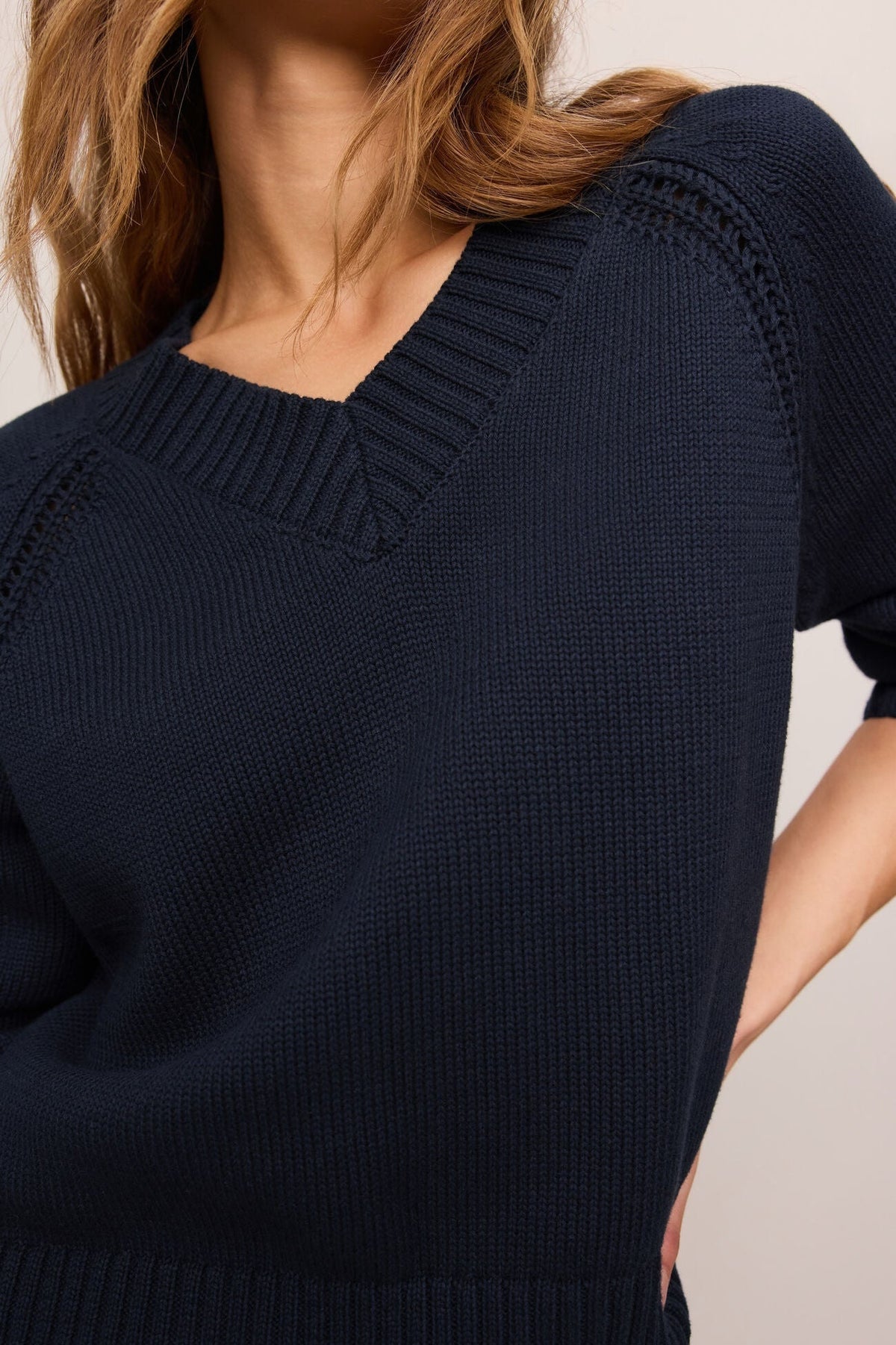 Z SUPPLY Stratton V-Neck Sweater, Eclipse, additional view 3 (Eclipse)