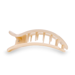 TELETIES Almond Beige Large Flat Hair Clip.