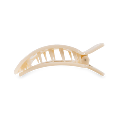 Almond Beige colored flat hair clip from TELETIES in size medium.