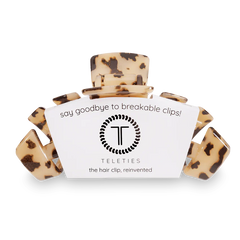 TELETIES Blonde Tortoise Large Hair Clip.