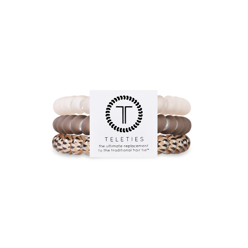 Teleties Hair Tie Pack Small | Toasted