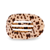 Teleties Large Flat Round Clip | Blonde Tortoise