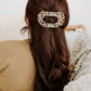 Teleties Large Flat Round Clip | Blonde Tortoise