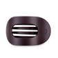 Teleties Large Flat Round Clip | Burgundy Bliss