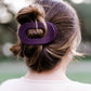 Teleties Large Flat Round Clip | Burgundy Bliss