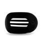 Teleties Large Flat Round Clip | Jet Black