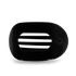 Teleties Large Flat Round Clip | Jet Black