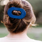 Teleties Large Flat Round Clip | Midnight Rain