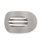 Teleties Large Flat Round Clip | Silver Flames