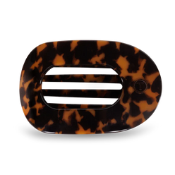 Teleties Large Flat Round Clip | Tortoise