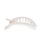 Teleties Medium Flat Round Hair Clip | Coconut White