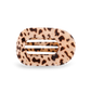Teleties Medium Flat Round Hair Clip | Blonde Tortoise