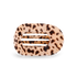 Teleties Medium Flat Round Hair Clip | Blonde Tortoise