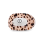Teleties Medium Flat Round Hair Clip | Blonde Tortoise