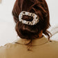 Teleties Medium Flat Round Hair Clip | Blonde Tortoise