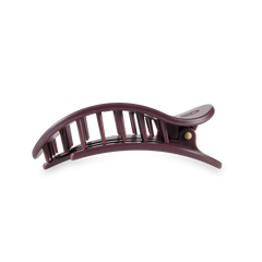 Teleties Medium Flat Round Hair Clip | Burgundy Bliss