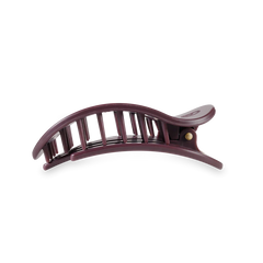 Teleties Medium Flat Round Hair Clip | Burgundy Bliss