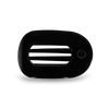 Teleties Medium Flat Round Hair Clip | Jet Black