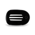 Teleties Medium Flat Round Hair Clip | Jet Black