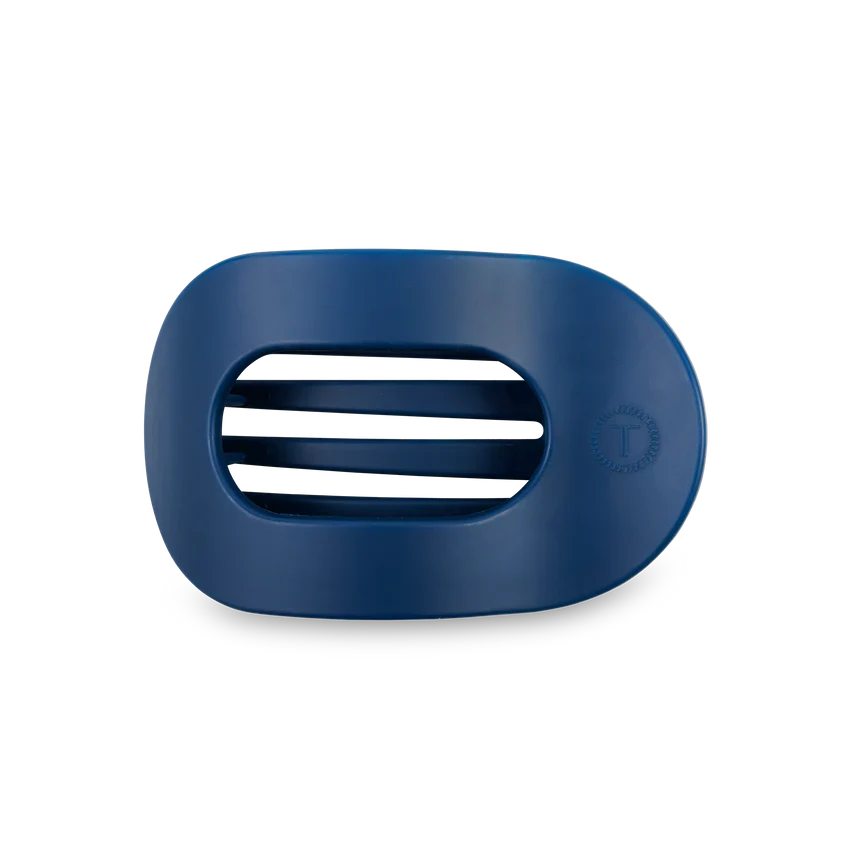 Teleties Medium Flat Round Hair Clip | Midnight Rain