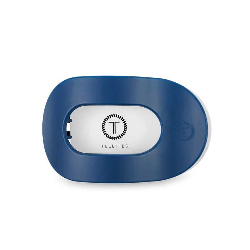 Teleties Medium Flat Round Hair Clip | Midnight Rain